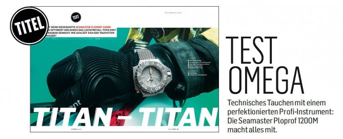 Scubamarine und die Zeitschrift Chronos testen die neue Omega Ploprof 1200M Titan
